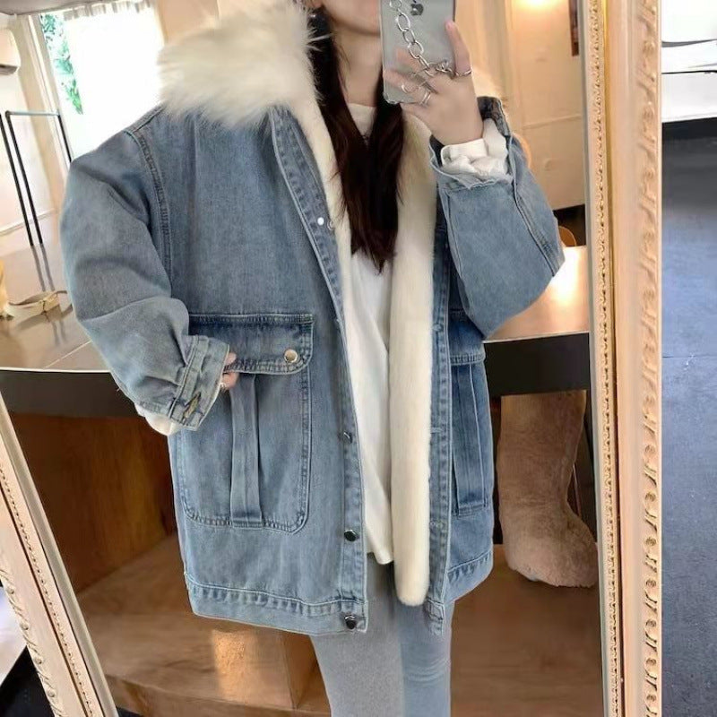 Denim Coat Women's Autumn And Winter Loose