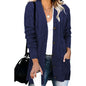 Autumn And Winter Women's Casual Knitted Button Coat