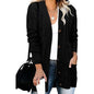 Autumn And Winter Women's Casual Knitted Button Coat