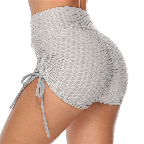 Aliexpress Amazon Jacquard Yoga Pants Hip Shorts Bandage Yoga Pants Bubble Pants