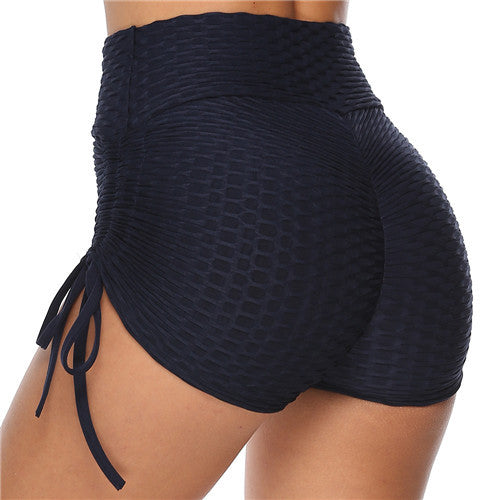 Aliexpress Amazon Jacquard Yoga Pants Hip Shorts Bandage Yoga Pants Bubble Pants