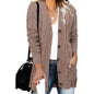 Autumn And Winter Women's Casual Knitted Button Coat