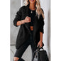 Fashion Casual Wool Lamb Jacket Zipper Pocket Fleece Coat