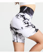 Tie-dye Sports Yoga Fitness Shorts For Women