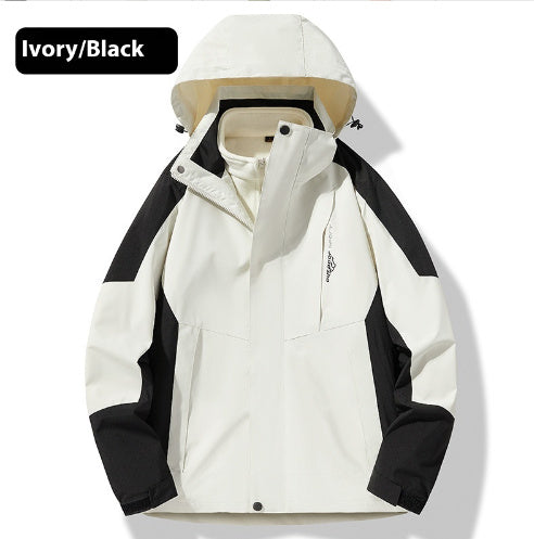 Windproof And Waterproof Three-in-one Removable Water-repellent Mountaineering Clothing