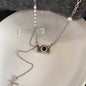 Fashion Retro Coffee Color Camera Necklace Asymmetric