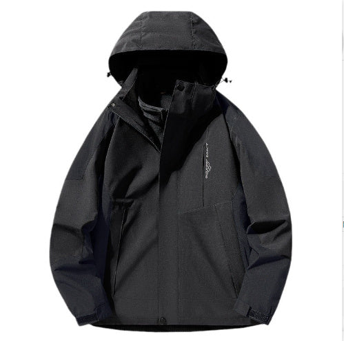 Windproof And Waterproof Three-in-one Removable Water-repellent Mountaineering Clothing