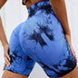 Tie-dye Sports Yoga Fitness Shorts For Women