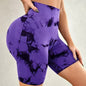 Tie-dye Sports Yoga Fitness Shorts For Women