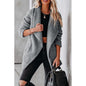 Fashion Casual Wool Lamb Jacket Zipper Pocket Fleece Coat