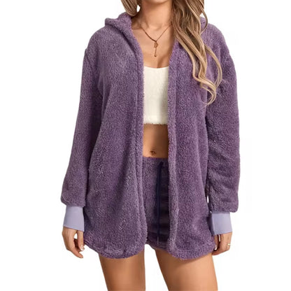 Women's Plush Cover New Homewear Two-piece Set